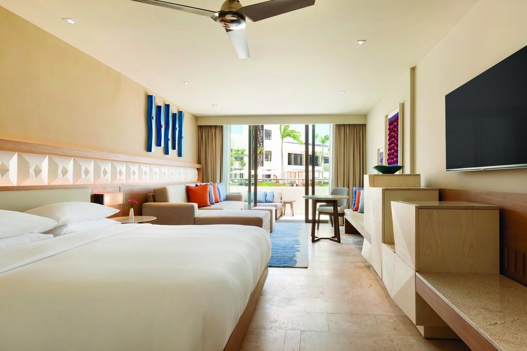 Master Double Room with Two Double Beds, Resort View and Sofa Bed